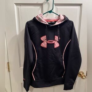 Under Armour Women’s sweatshirt Black w Pink Real Tree